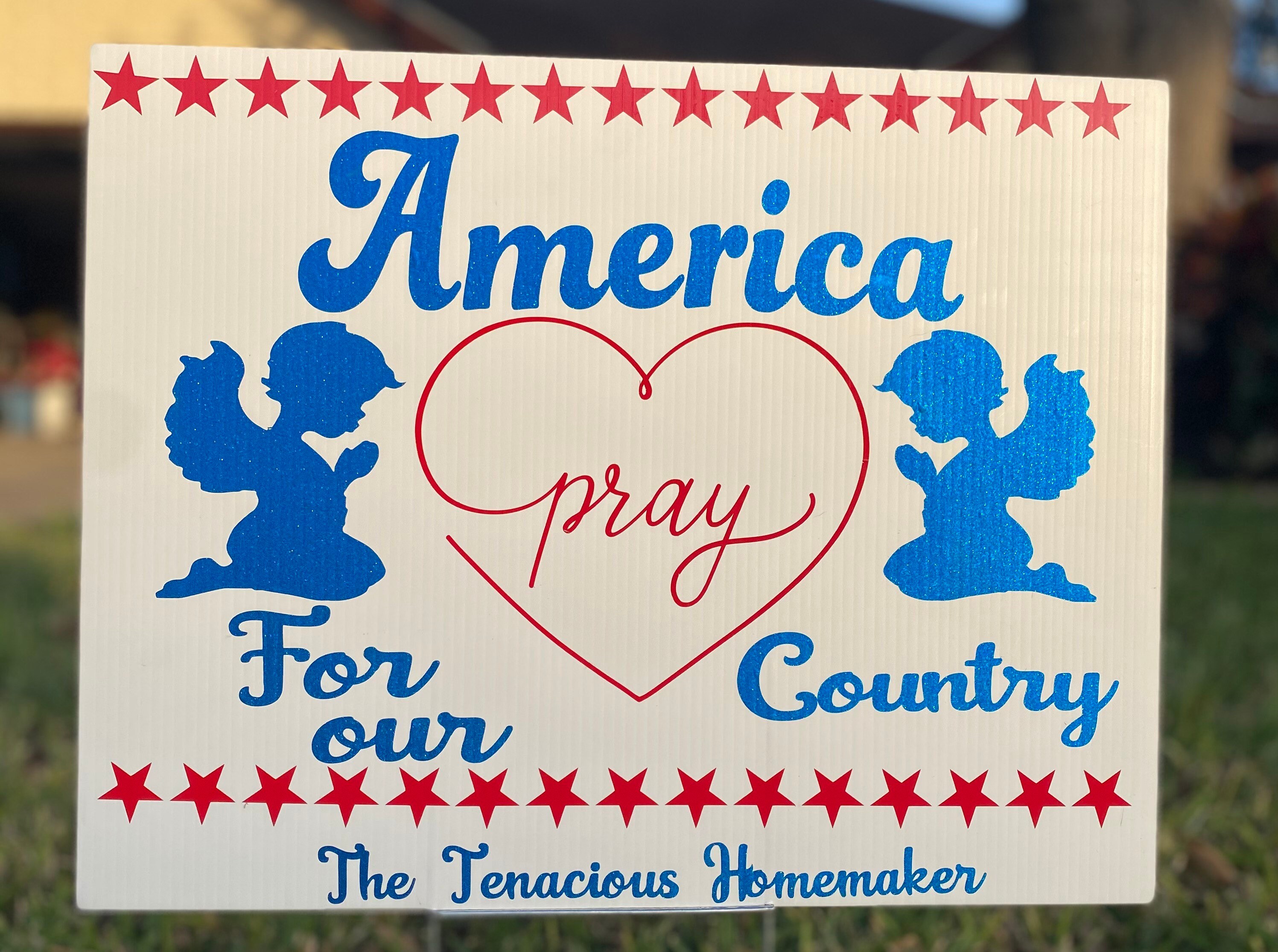 Pray for America Yard Sign Etsy