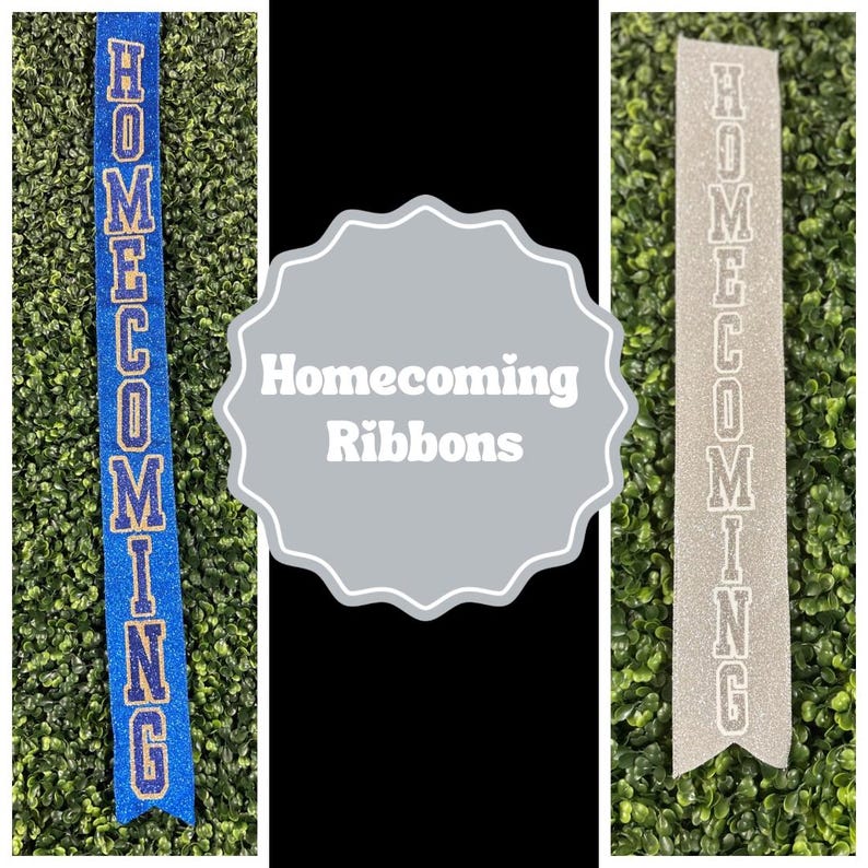 Personalized Homecoming Mum Ribbon: Custom Name, School Colors image 5