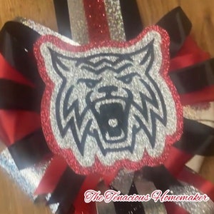 Personalized Homecoming Mum Garter Cutouts Decorating Accessories High School Mascots Decals Sports Logos Personalized Homecoming Decor