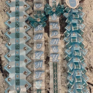 Homecoming Mum and Garter Braids HOCO Accessories Texas High School Homecoming Mum Accessories Mum Supplies Homecoming Garter Braids