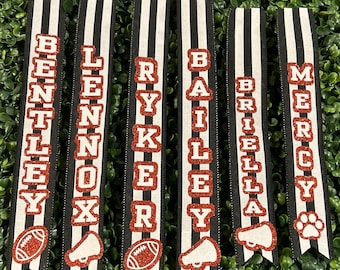 Personalized Homecoming Mum Ribbon: Custom Name, School Colors
