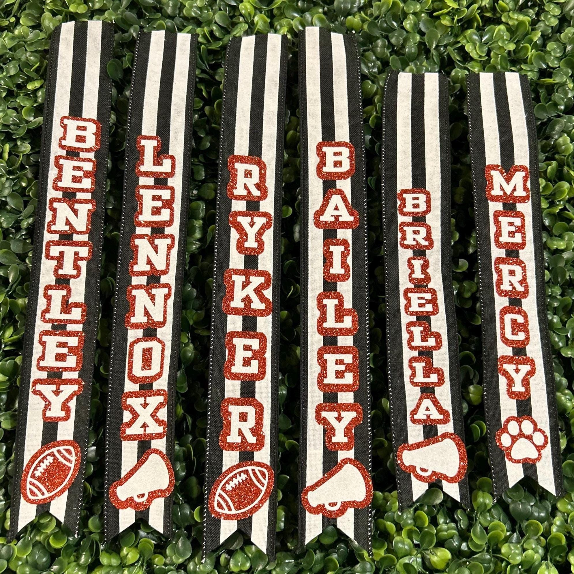 Personalized Homecoming Mum Name Ribbon Custom Ribbon School Ribbons Hoco supplies Homecoming mum accessories supplies mum makers mum decor