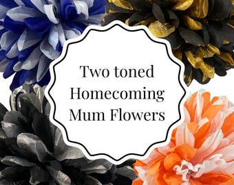 Two-Toned Homecoming Mum Flower, DIY Garter HOCO mums maker Homecoming Mum Accessories Decor DIY Mum Supplies Mum accessories Mum decor