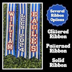 Personalized Homecoming Mum Ribbon: Custom Name, School Colors image 3