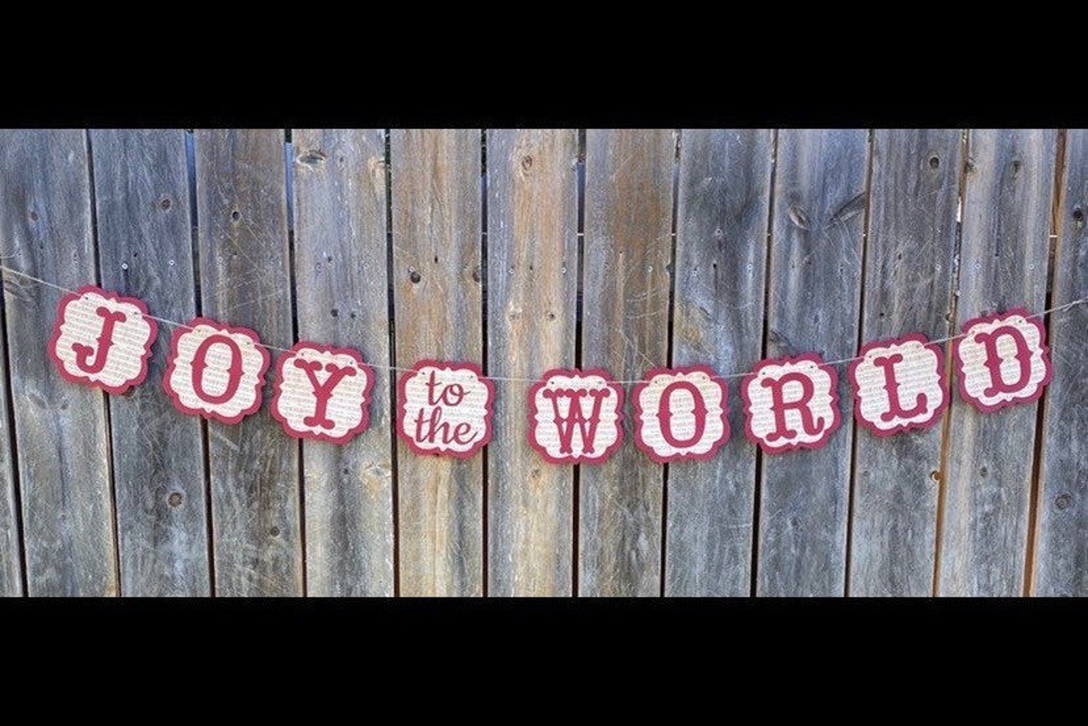Joy to the world Christmas Banner | Etsy