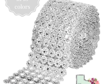 Diamond Flower Ribbon, Jeweled Trim, Homecoming mum braids Homecoming mum supplies Homecoming garter HOCO mums Texas homecoming accessories