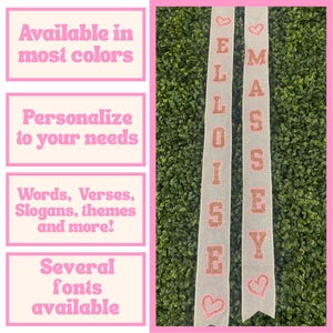 Personalized Homecoming Mum Ribbon: Custom Name, School Colors image 6