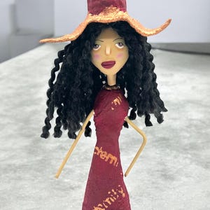 OOAK Doll, Handmade Art Doll, Clay doll, Home decor, Boho, Whimsical, Model