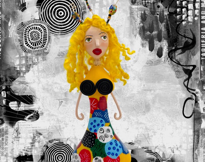 Handmade Art Doll, Clay Doll, OOAK Doll, Home Decor, Abstract - Etsy