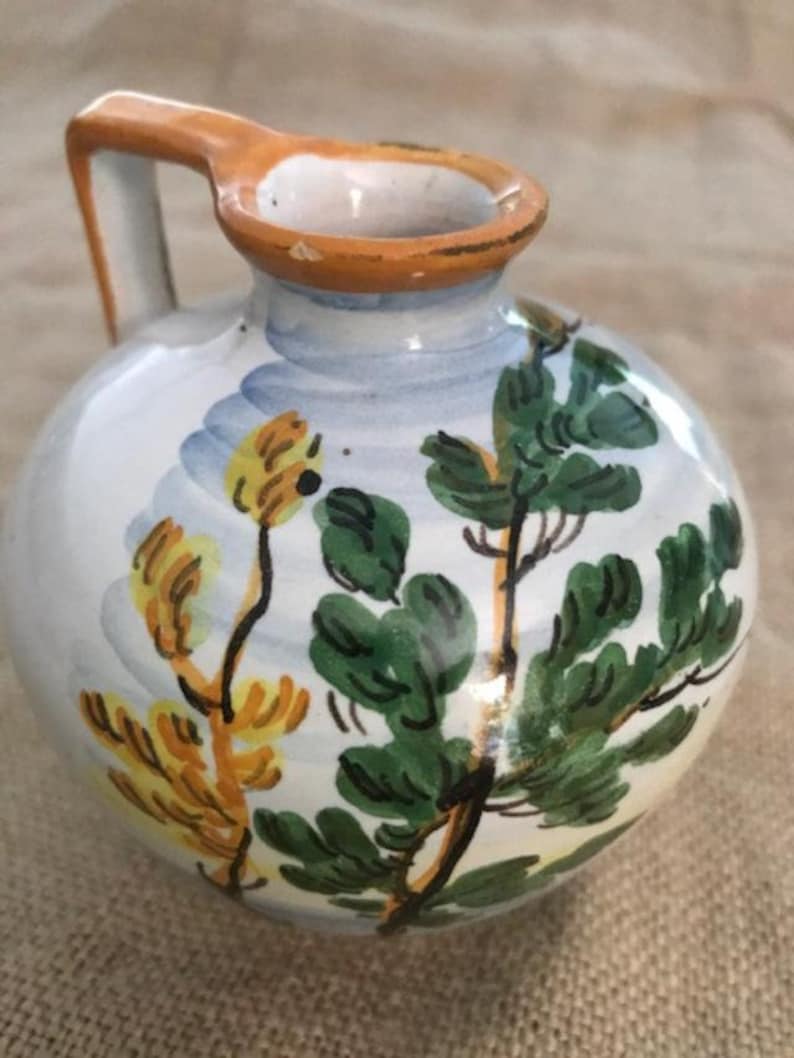 Beautiful Hand Painted Italy Ceramic Jug - Etsy