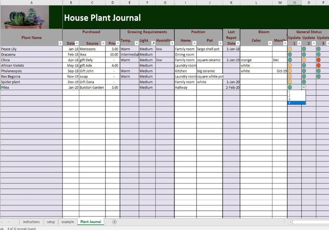 My Thoughts Plant Journal Blank Pages / Plants / Houseplants