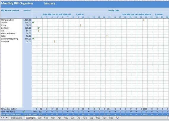 Monthly Bill Organizer Template Excel Free from i.etsystatic.com