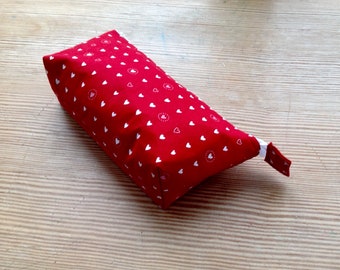 Essential oils case / essential oils bag / essential oils pouch / case for 10 oils / 5ml and 15ml oils storage/ red essential oils bag