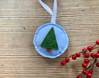 Christmas Ornaments, Felt Ornament, Personalized Christmas Tree Ornaments, Felt Christmas Tree, Christmas Decoration, Set of Ornaments