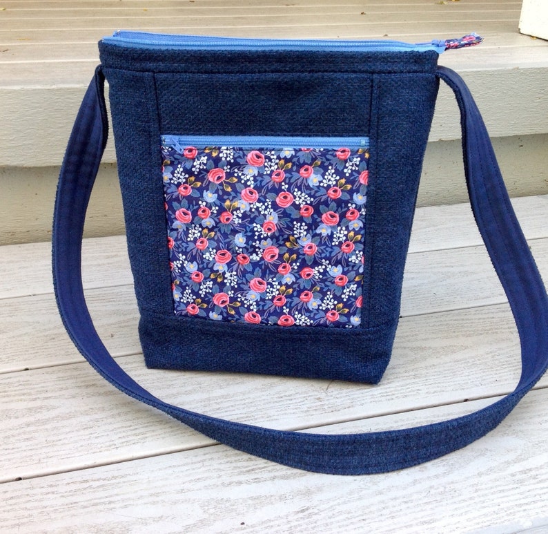 navy blue crossbody purse