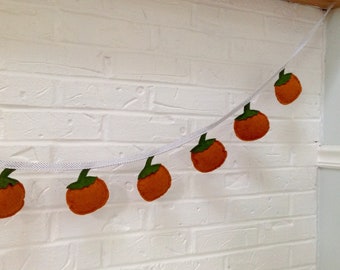 Pumpkin Garland, Fall Garland, Fall Decoration, Thanksgiving, Pumpkin Decor, Autumn Garland, Fall Bunting, Felt Pumpkins, Autum Decor