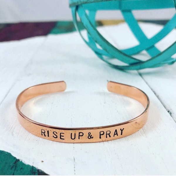Rise Up & Pray / Inspirational Cuff
