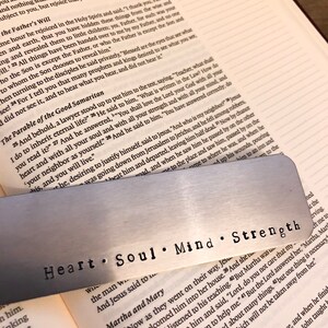 Heart, Soul, Mind, Strength Bookmark image 1