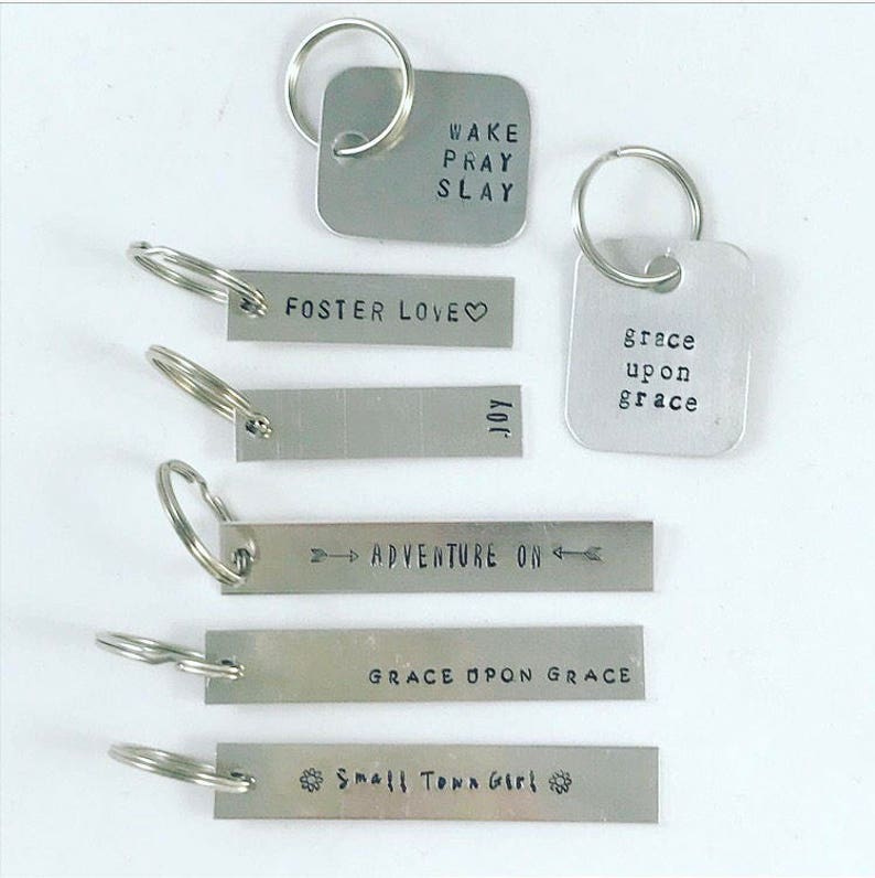 One Word Keychain Personalized Keychain Dog Name Tag Zipper Etsy