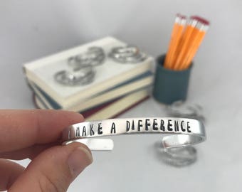 I Make a Difference / Teacher gift / Tutor / Mentor