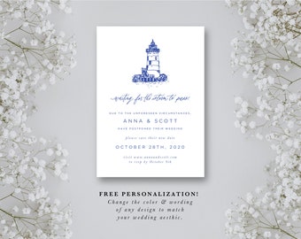 Wedding Postponement Card