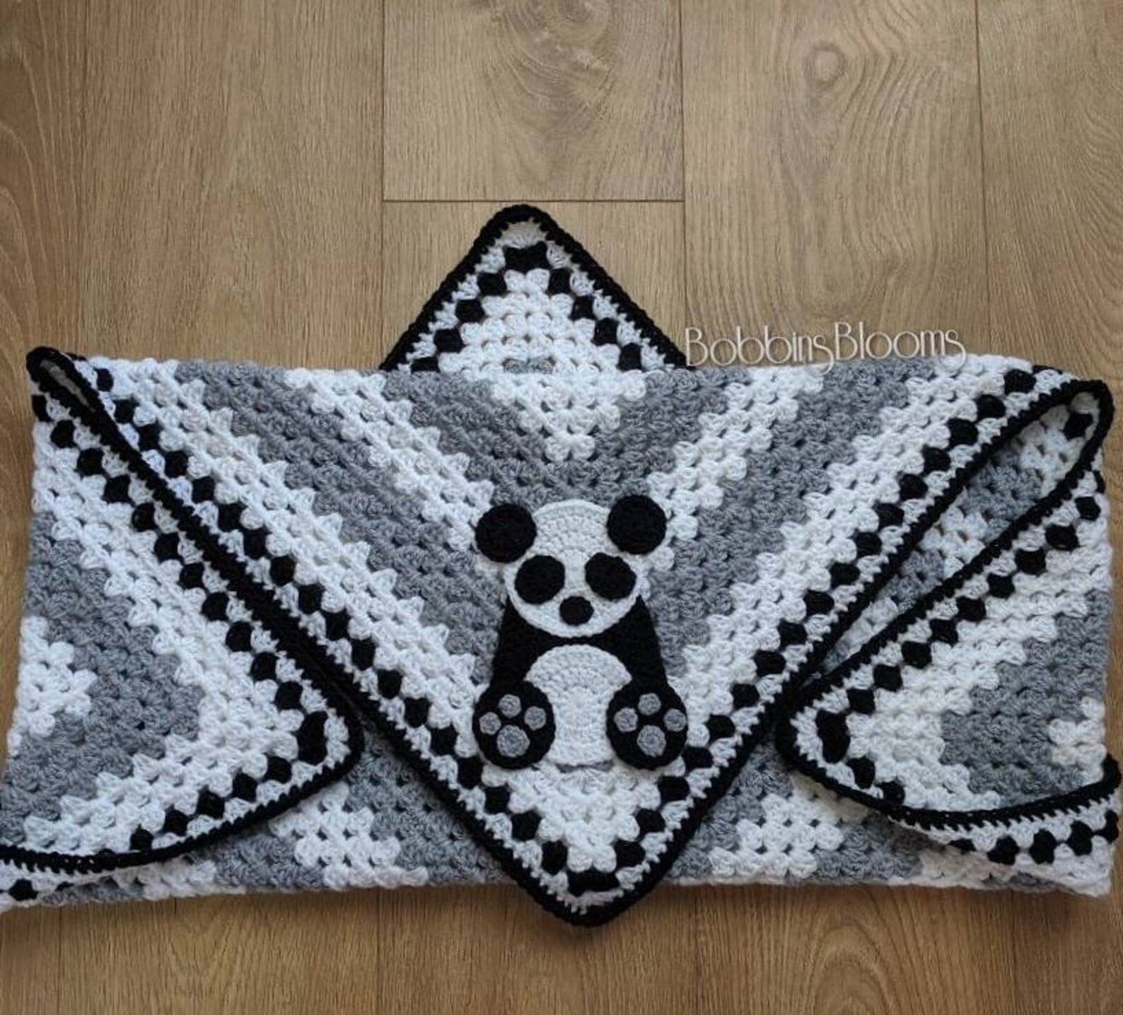 Crochet Panda Baby Blanket Baby Blanket Handmade Baby Etsy