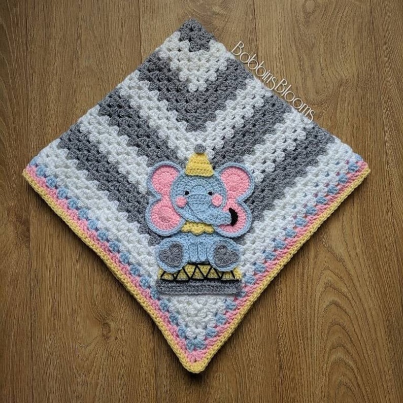 Crochet Elephant Baby Blanket Baby Blanket Handmade Baby Etsy