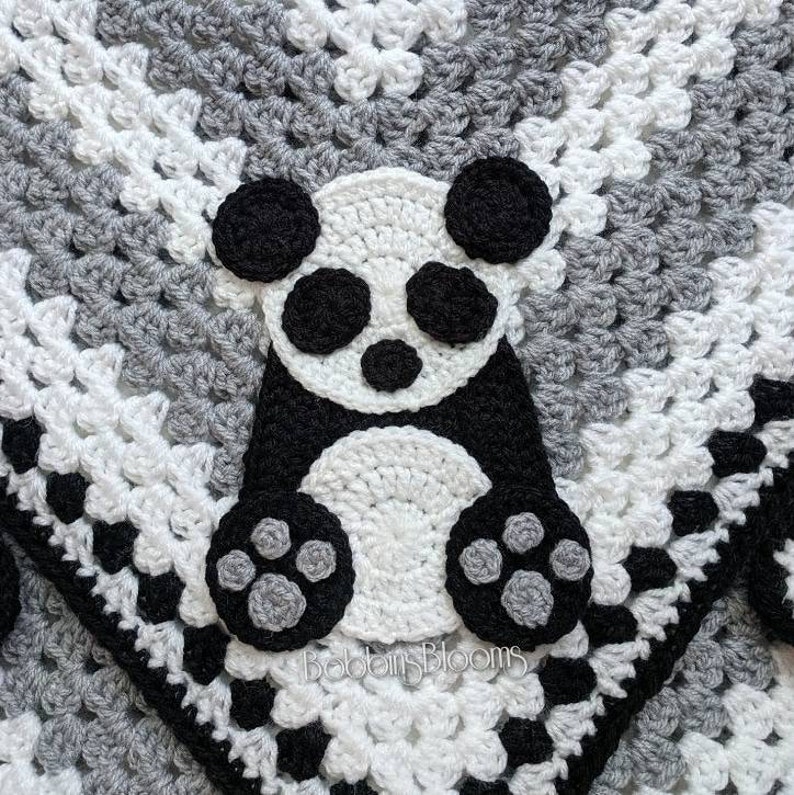 Crochet Panda Baby Blanket Baby Blanket Handmade Baby | Etsy
