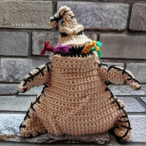 Poupée Boogeyman au crochet, poupée Boogeyman faite main, poupée sac, monstre de Noël, amigurumi