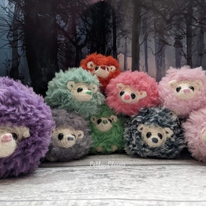 Crochet Piggy Puff, Hedgehog, Stress Ball, Worry Buddy, Pocket Hug, Anxiety Pet, Handmade Hedgehog, Amigurumi, Puff, Hedgepuff