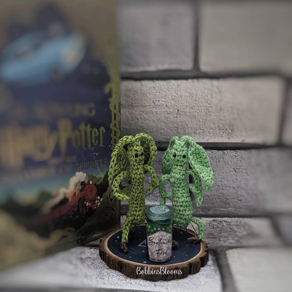 Crochet Bowtruckle: Handmade Cotton Stick Insect Plush