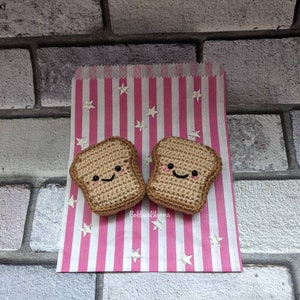 Crochet Bread Toast, Bread Toast Keychain, Cheesy Gift, Valentine&#39;s Gift, Gift For Him, Gift For Her, Toast Lover, Crochet Toast, Valentines