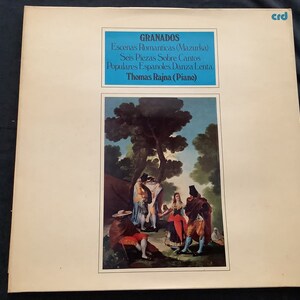 Lp vinyl album, Granados, Thomas Rajna piano, Escenas Romanticas (Mazurka), CRD London