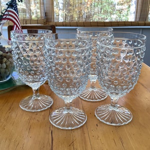 OMITA Hobnail Drinking Glasses Set of 6-13.32 oz Vintage Embossed Tall Wine  Glass - Perfect for Beve…See more OMITA Hobnail Drinking Glasses Set of
