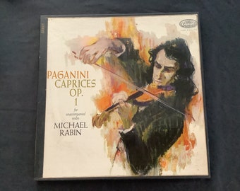 Paganini Caprices Op.1 for unaccompanied violin, Michael Rabin, vinyl album , 2 records