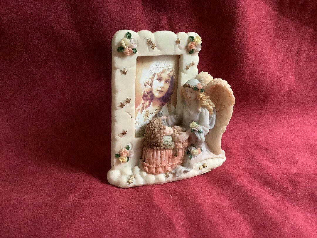 Angel & Bassinet Baby Picture Frame, Small (1 1/2 X 2 1/2 Opening) - Etsy