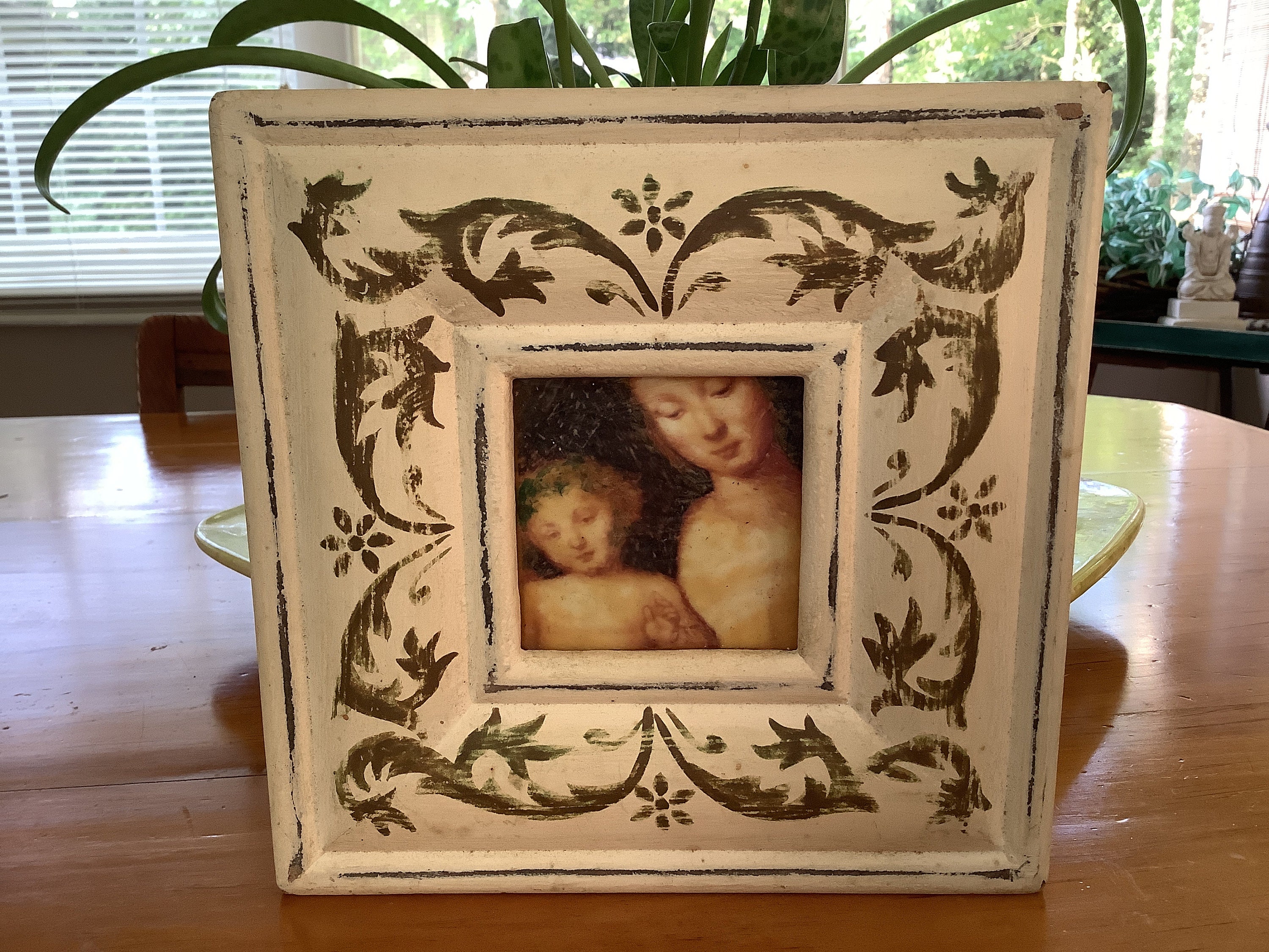 24x30 Matted Picture Frame With 28x34 Inch off White Wash on Ash Frame  Matted With 2 Inch Mat, Over 60 Mat Colors, 4098-24x30, Arttoframes 