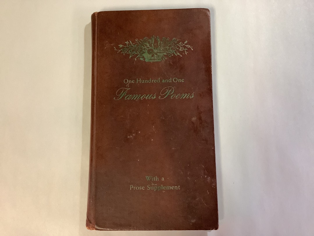 One hundred and one famous poems compiled by roy j cook hardcover
