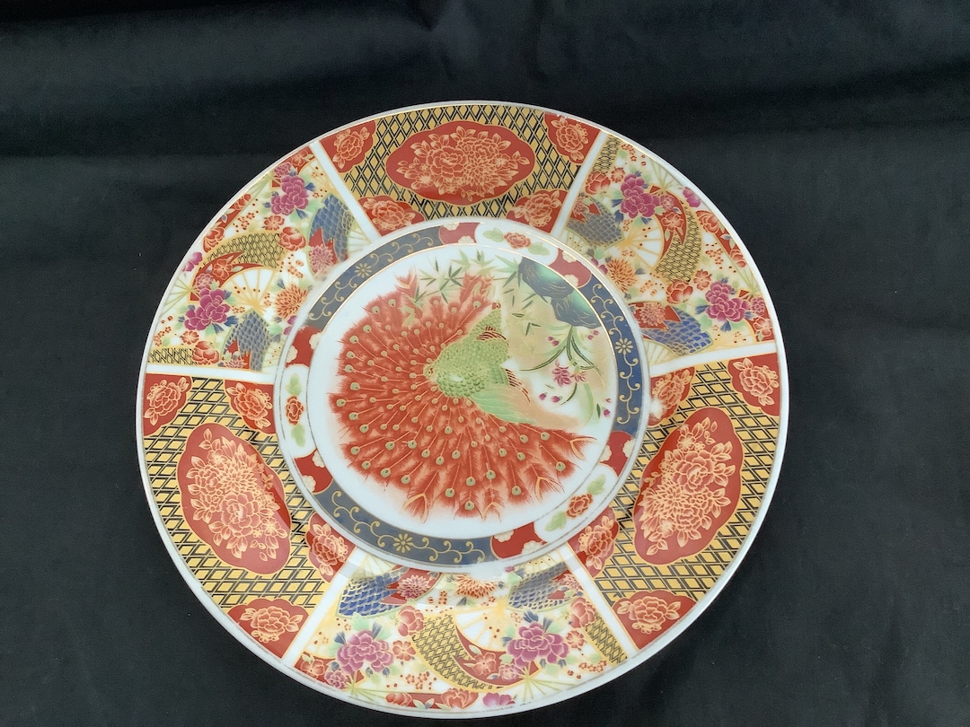 Gryphonware China Plate Peacock 7 1/2 Inch Salad sandwich Etsy