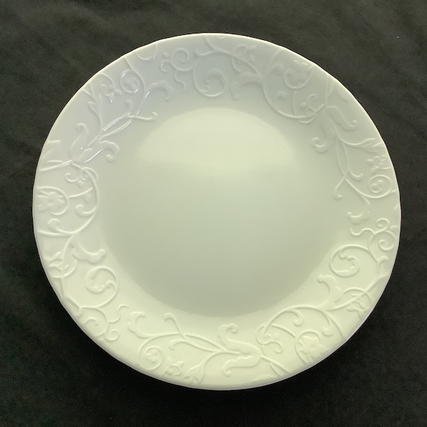 Corelle Bella Faenza Vitrelle, salad plate, 8 1/2 inch, Corelle white vine