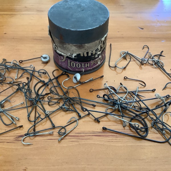 Old Fishing Hooks Etsy