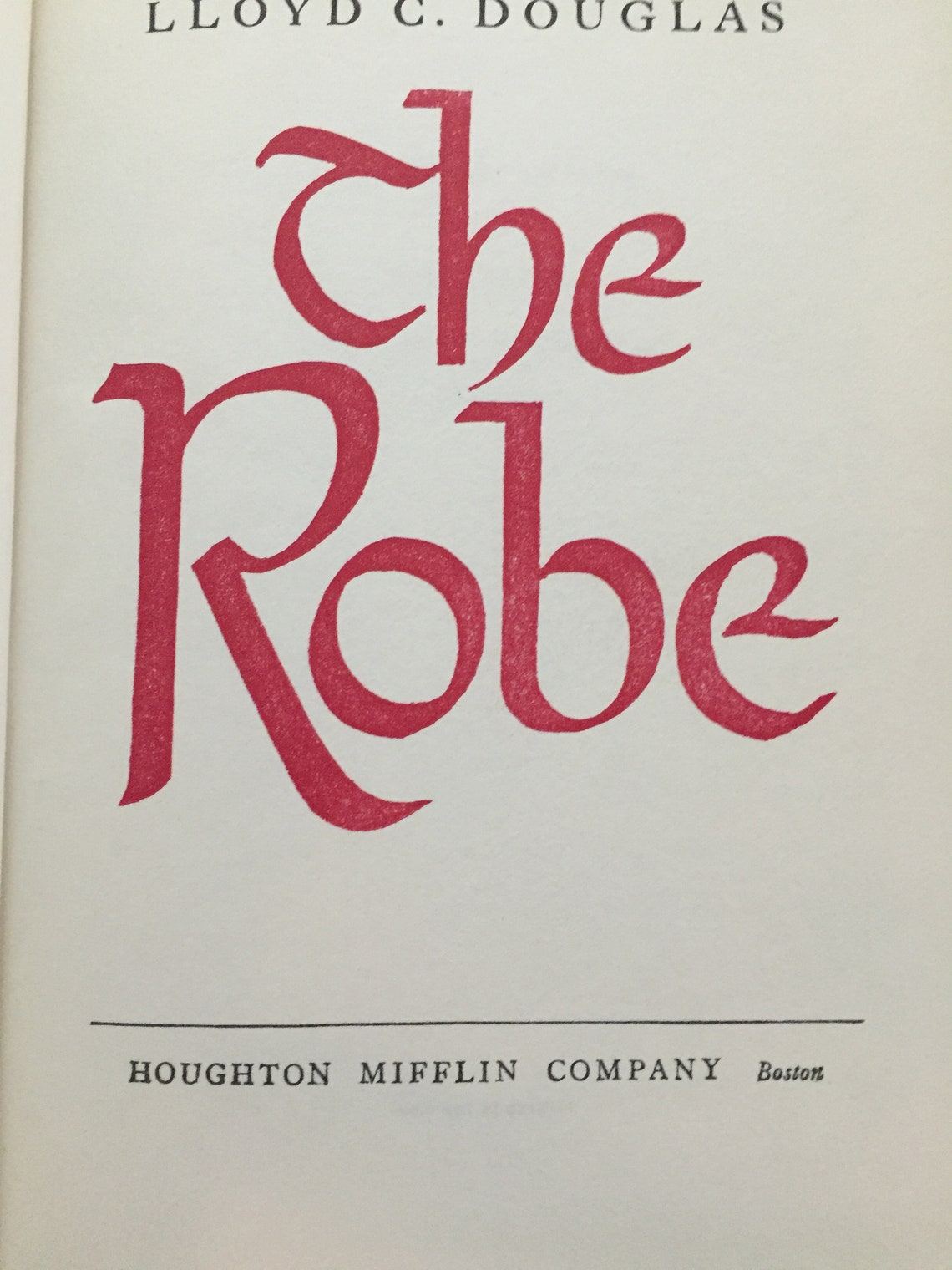 the robe by lloyd c douglas 1942 the robe by lloyd c douglas 1942