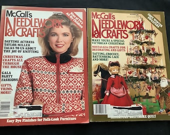 McCall’s Needlework and Crafts, December 1986 and October 1987