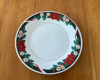 Tienshan Deck the Halls plate, 7 1/2 inch, salad, bread, dessert