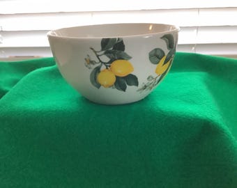 Royal Norfolk lemon on a branch soup-salad bowl, 5 3/8 x 3 inch