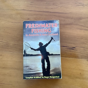 Freshwater Fishing in Australia and New Zealand, paperback in used condition, compiled by Roger Hungerford