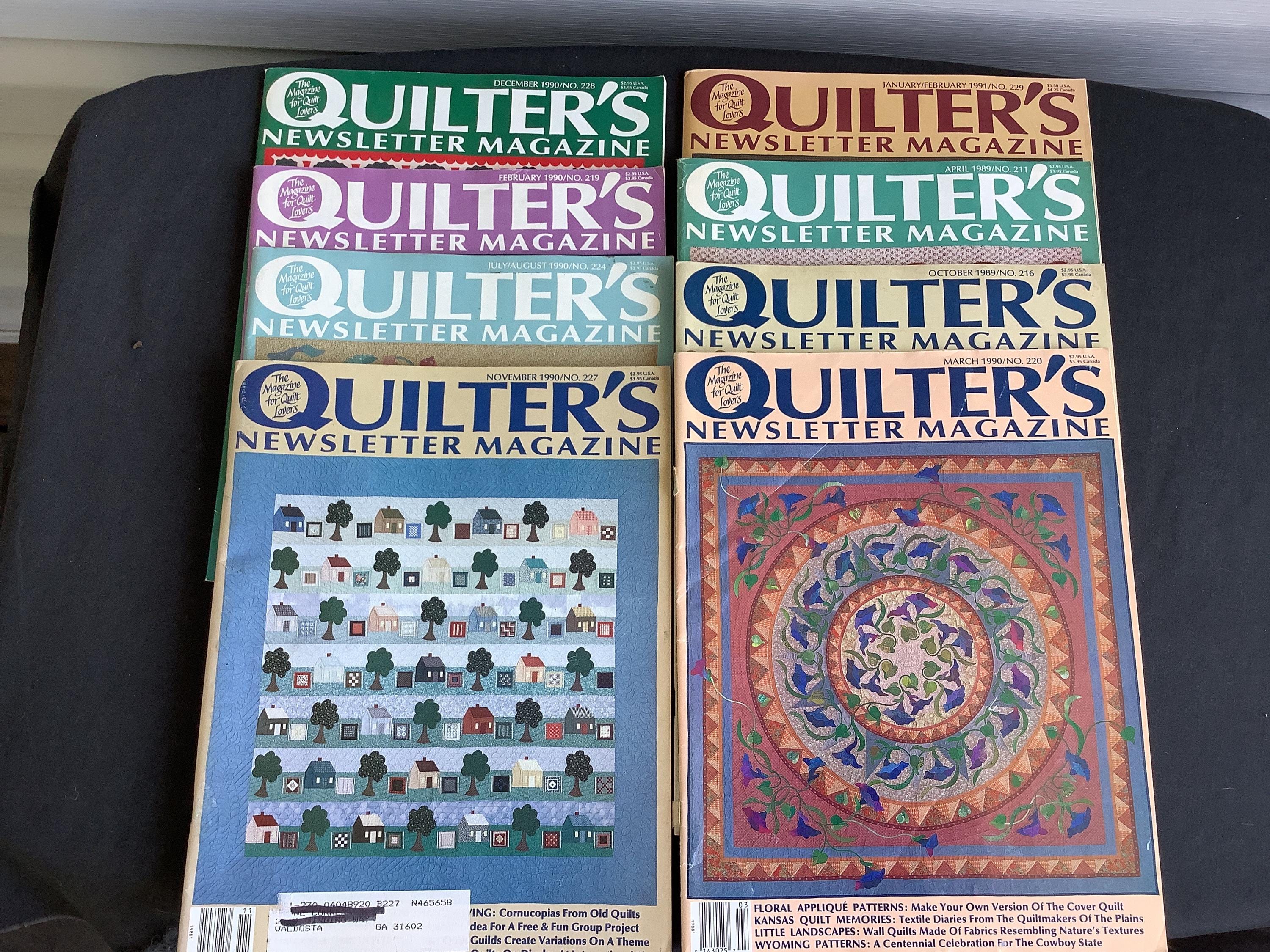 Quilters Newsletter Magazine Issues - Etsy