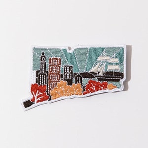 Connecticut Iron-On Patch | 3&quot; Patch | Embroidered Sew-on or Iron-on Applique