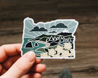 Automagnet Automagnet | Wetterfester Zustandsmagnet | Outdoorsy Magnet | Oregon Geschenk | Schließfach Magnet | Kühlschrankmagnet | Dekorativer Magnet