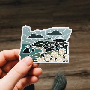 Oregon Car Magnet | Weatherproof State Magnet | Outdoorsy Magnet | Oregon Gift | Locker Magnet | Fridge Magnet | Decorative Magnet